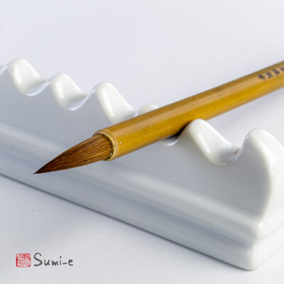 Set Di 12 Pennelli Per Calligrafia Cinese E Giapponese, Pittura Sumi E Acquerello, Con Supporto