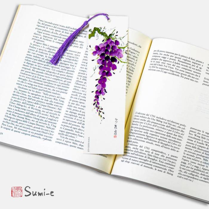 segnalibro-libro-sumie-pittura-inchiostro-giapponese-nappina-glicine-fiorellini