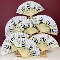 Ventaglio dipinto a mano - Panda