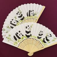 Ventaglio dipinto a mano - Panda - immagine 2