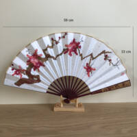 Ventaglio grande - legno rosso - Pruno - immagine 2