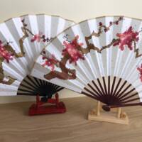 Ventaglio grande - legno rosso - Pruno - immagine 6