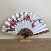 Ventaglio grande - legno rosso - Pruno